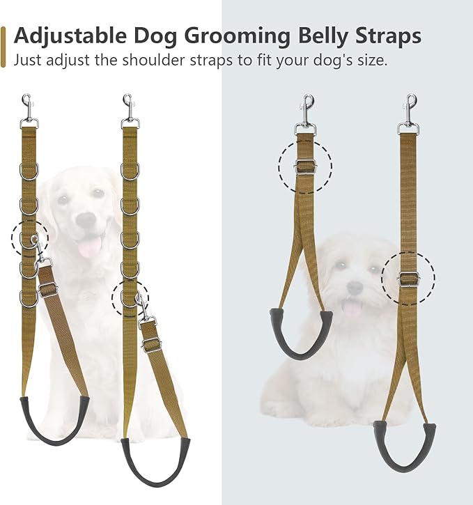TopLove Dog Grooming Belly Straps Dog Grooming Loops