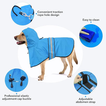 Waterproof Reflective Dog Raincoats
