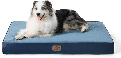 Bedsure Large Orthopedic Dog Bed for Large Dogs 2-Layer Thick (36x27x3.5 Inches),
