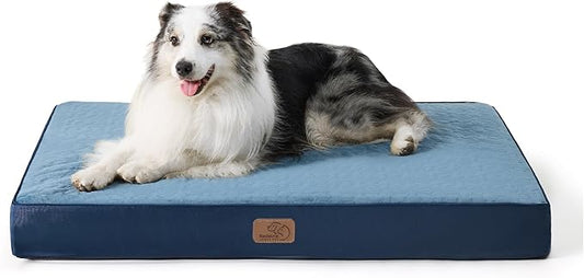 Bedsure Large Orthopedic Dog Bed for Large Dogs 2-Layer Thick (36x27x3.5 Inches),