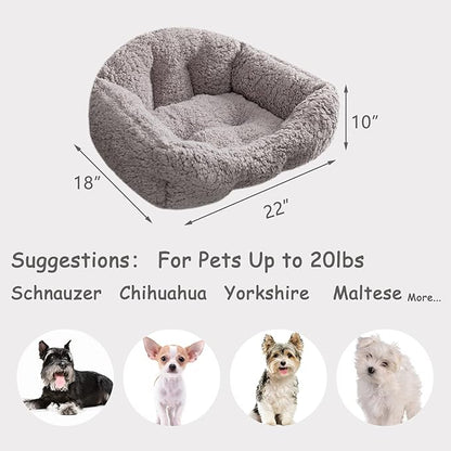 Hollypet Sherpa Fleece Dog Bed