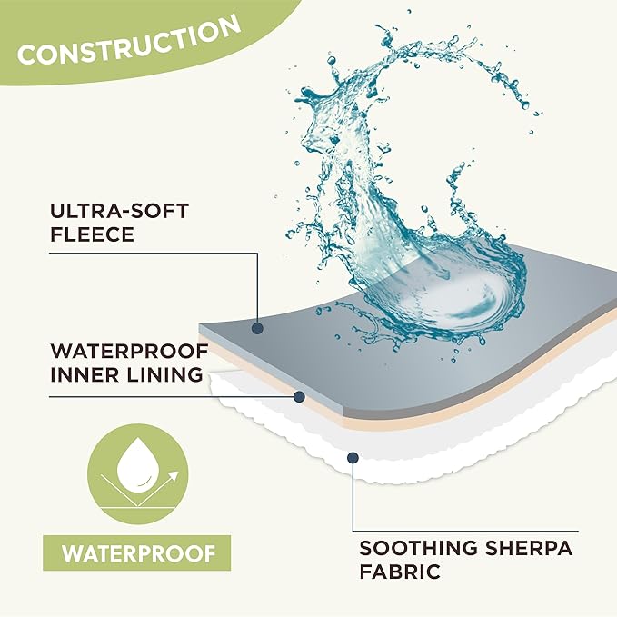 Lesure Waterproof Dog Blanket for Large Dogs 3D Textured