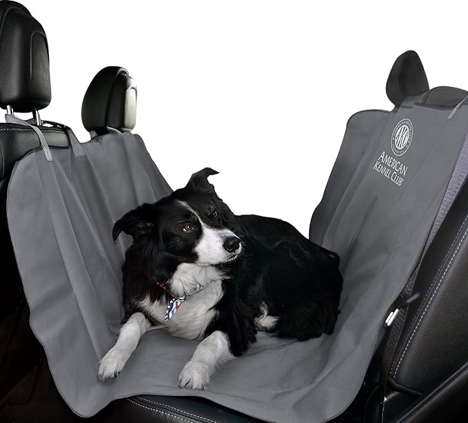 American Kennel Club Hammock Style Pet Car Seat Cover for Back Seats 56 x 54 Inches