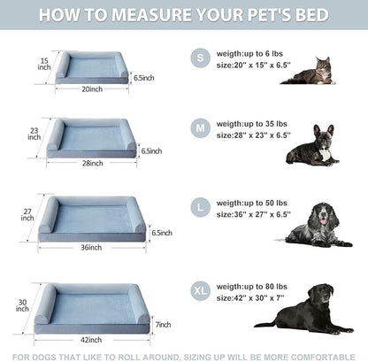 BFPETHOME Washable Dog Beds for Medium Dogs