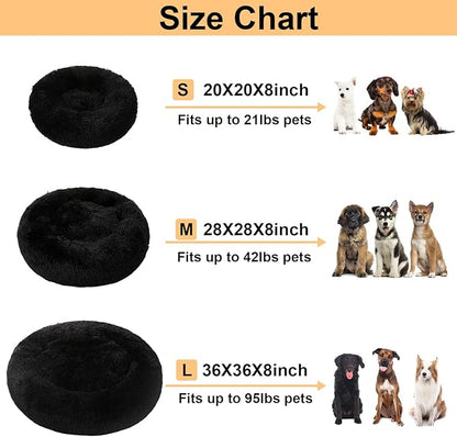 Dog Bed Calming Dog Beds for Small Medium Large Dogs Bed(20"/27"/35") (Small,