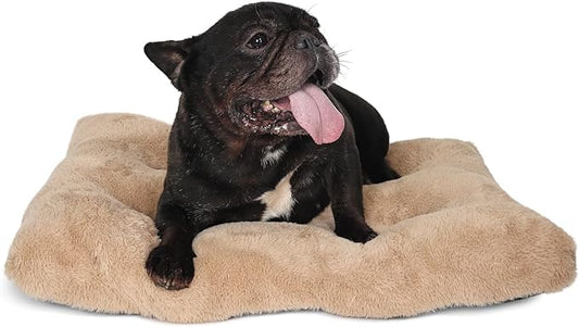 Small Dog Bed for Crate 24x18 Washable Extra Soft 24 inch Crate Bed for Puppy with Anti-Slip Bottom