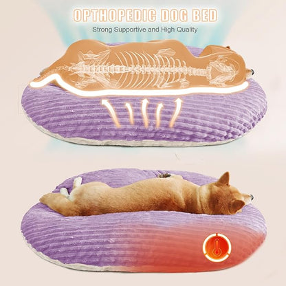 Patas Lague Reversible Orthopedic XL Dog Bed for Large Dogs 36''x24''