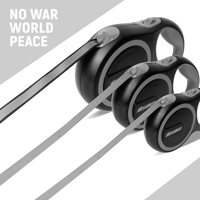 26 FT Retractable Dog Leash with No Tangle 110lbs, One-Handed