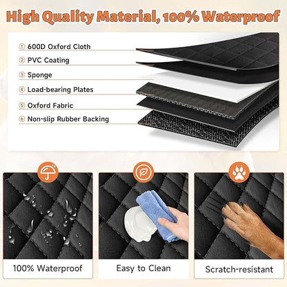 Back Seat Extender for Dogs Window,100% Waterproof