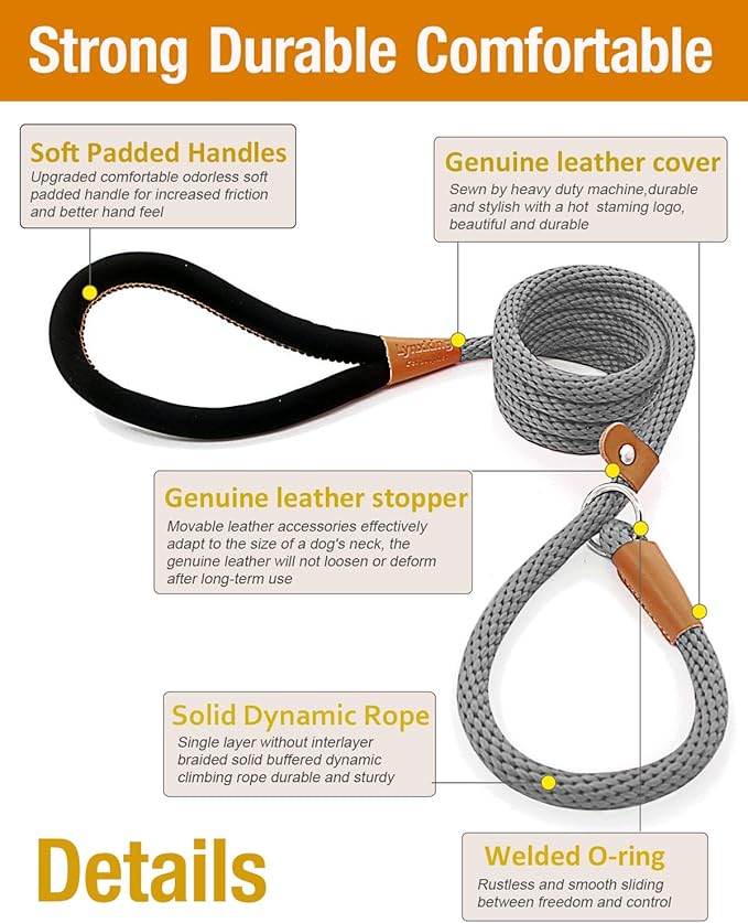 lynxking 6 FT Dog Leash Slip Lead 2
