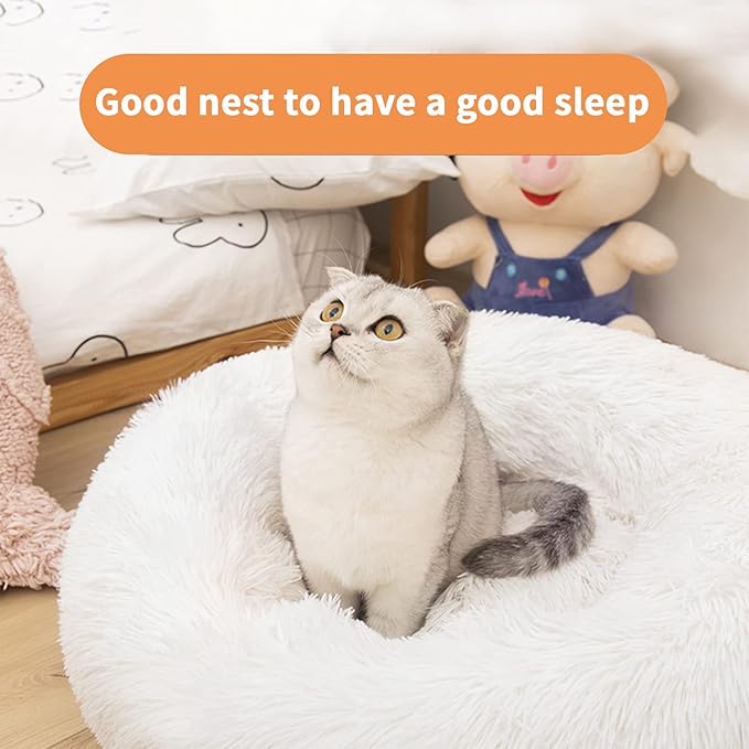 Nisrada Cat Beds for Indoor Cats 24 Inch