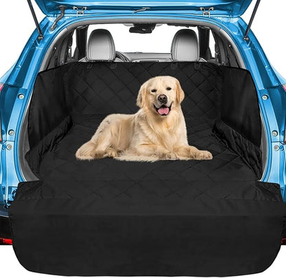 Veckle SUV Cargo Liner for Dogs Water Resistant Dog Trunk Cover with Side Flaps Nonslip Pet Cover