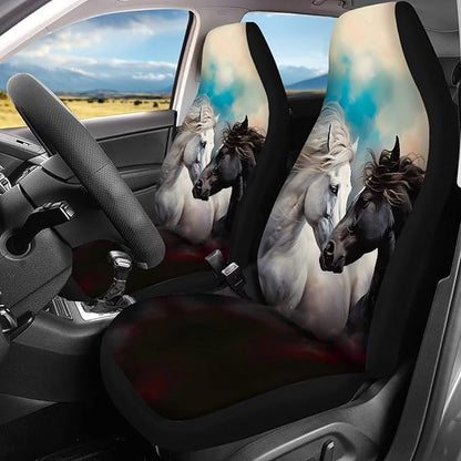 Cute Horse Car Seat Covers Set Bucket Seat