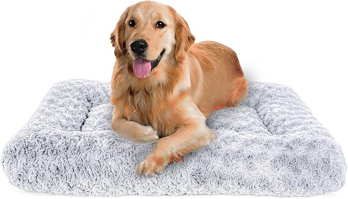 Dog Beds Crate Pad for Medium (35"x23"Grey)