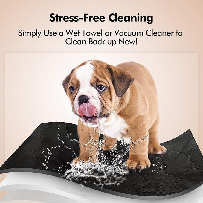 Backseat Dog Cover for Car 100% Waterproof 2 Seat SUVs,Black,54" W 58" L