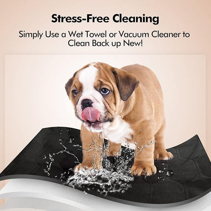 Backseat Dog Cover for Car 100% Waterproof 2 Seat SUVs,Black,54" W 58" L