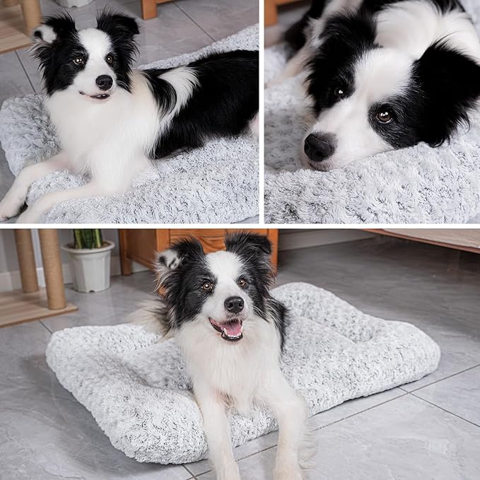 Dog Beds Crate Pad for Medium (47"x29"Grey)