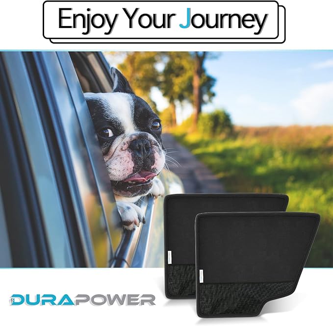 Durapower Dog Car Door Protector丨2 Pack Extra Big 600D Black