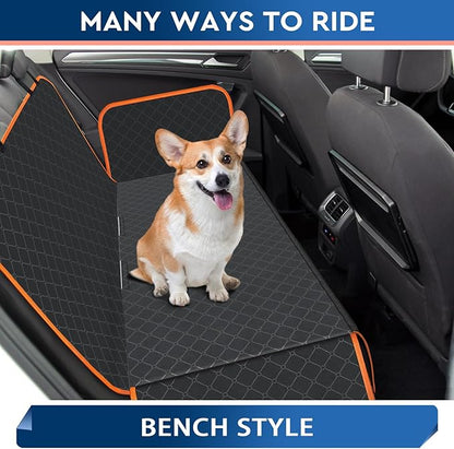 Dog Car Seat Cover Dog Seat Cover for Back Seat Scratch Prevention Dog Hammock Protects Against Dirt Dog Seat Covers for Cars Fits for Small SUVs and Trucks 60"x 64"