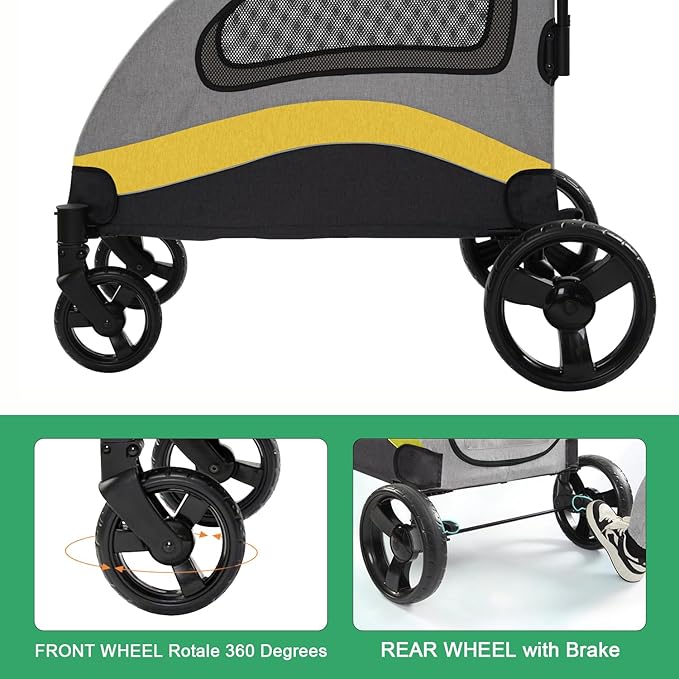 Dog Stroller for Large Dogs 2 Dogs, 132Capacity,for Park