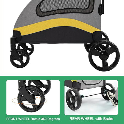Dog Stroller for Large Dogs 2 Dogs, 132Capacity,for Park