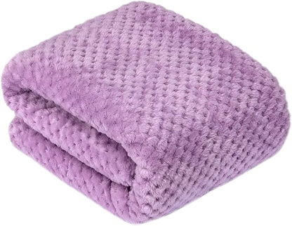 Fuzzy Dog Blanket or Cat Blanket or Pet Blanket (32" x 40"), DG-Lavender)