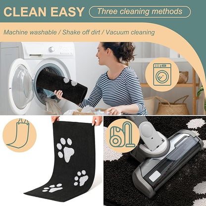 Mibao Door Mat Indoor 59 "x 35.5", Black