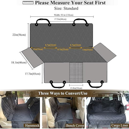 VIVAGLORY Dog Seat Cover for Back Seat