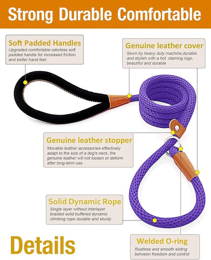lynxking 5 FT Dog Leash Slip Lead 2