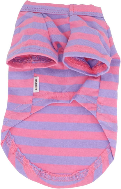 LOPHIPETS 100% Breathable Cotton Striped Dog Tee Shirt