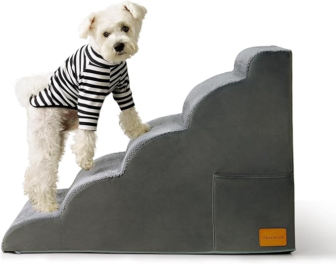 Dog Stairs Steps for High Bed JYpawsiepal Dog Stairs for Small Dog 5 Step