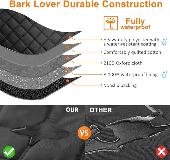 Deluxe Dog Seat Cover for Back Seat