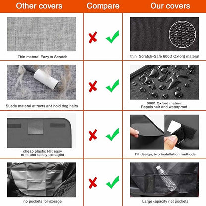 Car Door Protector -Back Seat Doors 2 Pack