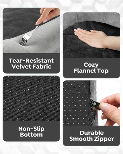 Veehoo XL Dog Bed for Large Dogs 4-Sides Bolster