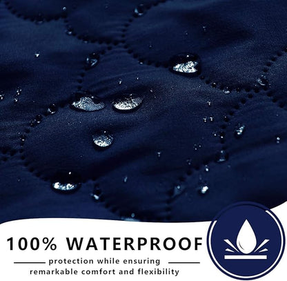 SPXTEX Dog Bed Cover Washable Pee Pads Dog Blankets for Puppy Large Dog Cat 1 Piece（68"x82",Navy+Stoneblue）