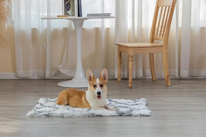 PJYuCien Fluffy Fleece Calming Pet Throw Blanket 16 * 24", Machine