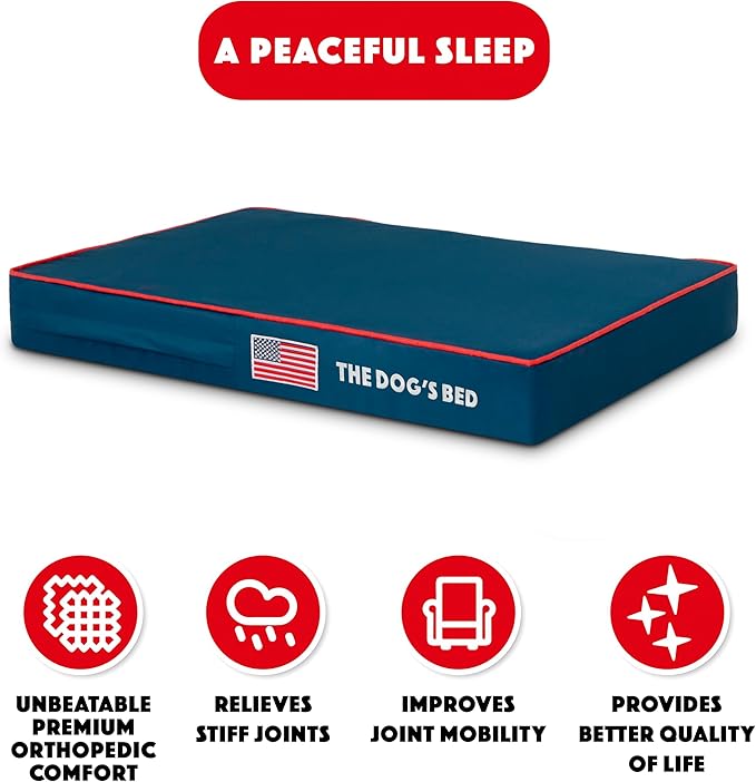 The Dog’s Bed Orthopedic Memory Foam Dog Bed 34x22, Pain