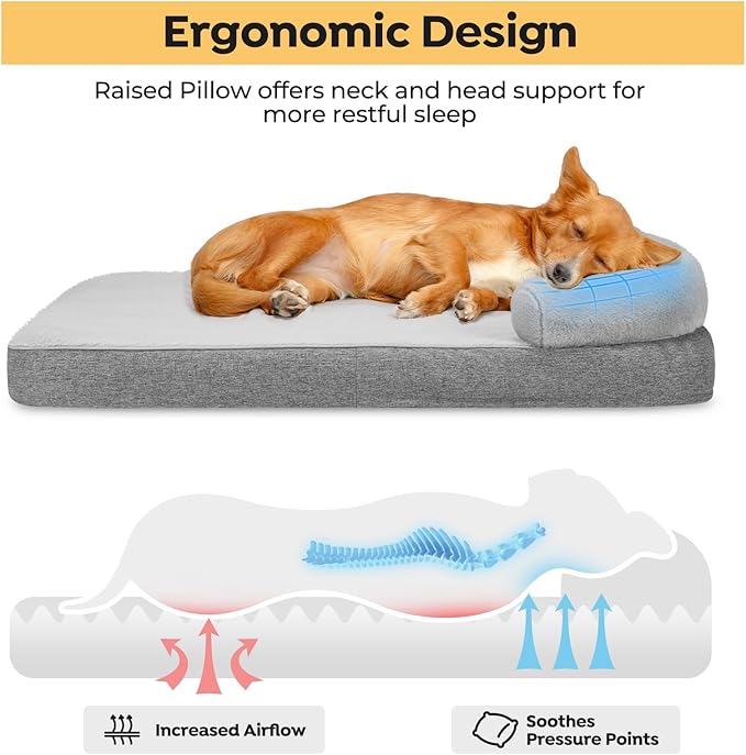 Veehoo Orthopedic Dog Bed for Extra Large Sized Dogs 95 lbs,
