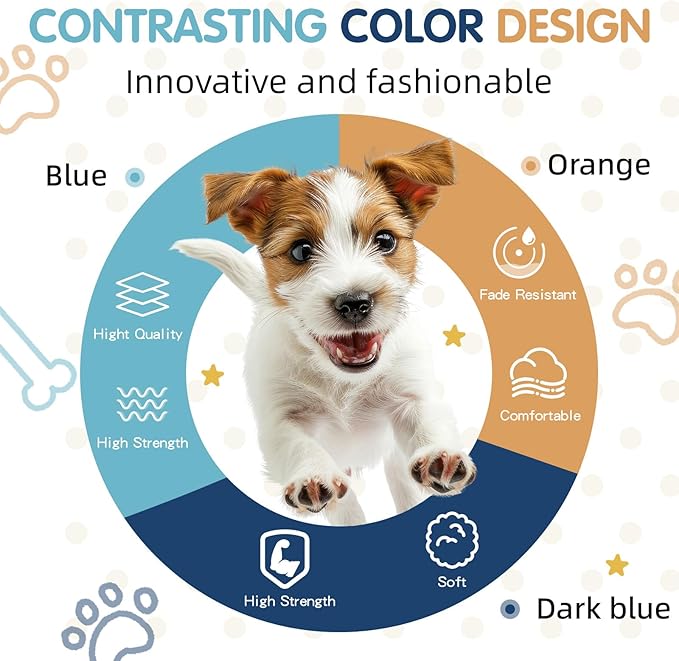 Tri-Color Dog Harness