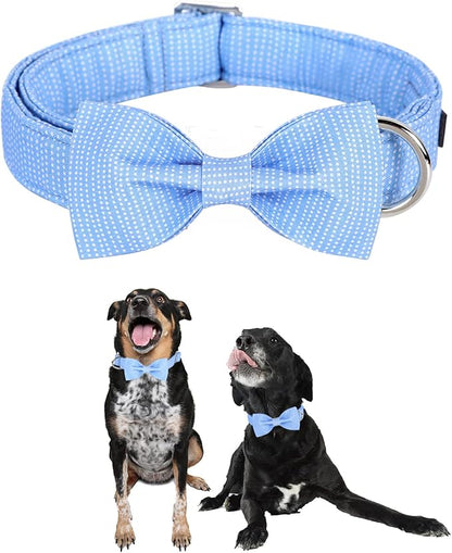 Unique style paws Dog Collar with Bow Tie