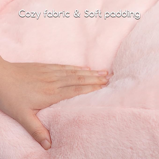 Hollypet Fluffy Plush Pet Sofa Soft Calming Pet Sofa Beds for Medium Small Cats and Dogs