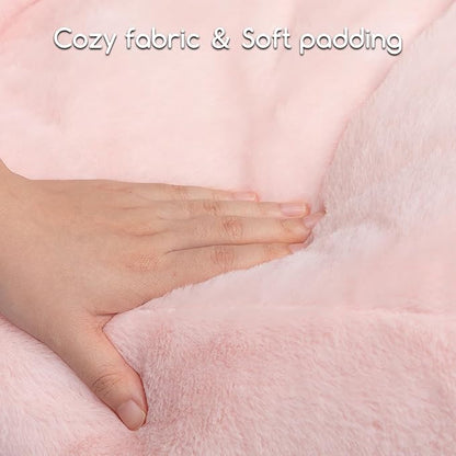 Hollypet Fluffy Plush Pet Sofa Soft Calming Pet Sofa Beds for Medium Small Cats and Dogs