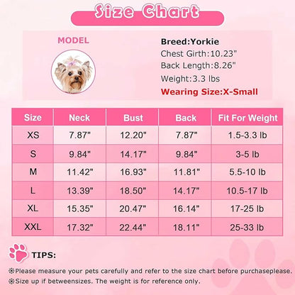 Dog Pajamas Onesie Spring Summer Dog Clothes for Small Dogs Girl Boy Soft Stretchy Pet Puppy Clothes Doggie Pjs Cat Outfit Jammies