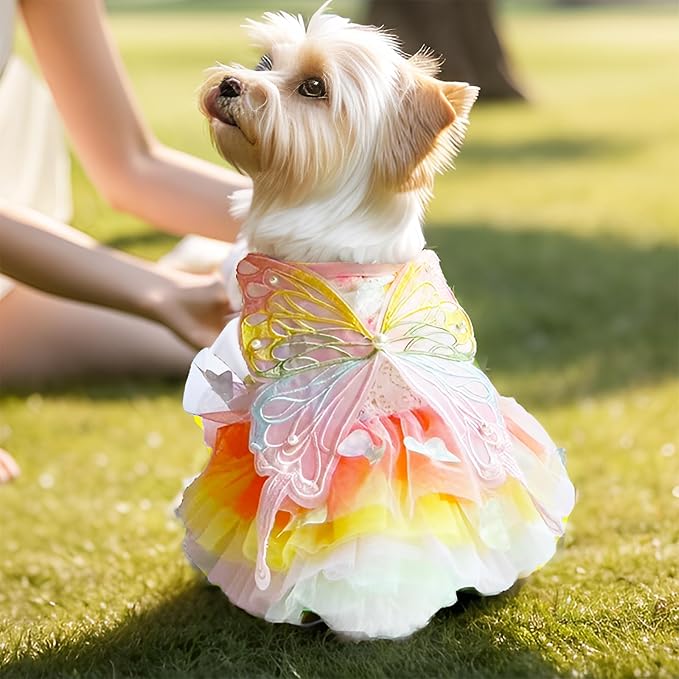 Luxury Dog Princess Formal Dress for Small Dogs Girl