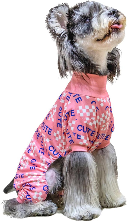 CuteBone Turtleneck Dog Pajamas Pet Clothes Thermal Dralon Onesie Cashmere High-Necked Puppy Pjs Coat - Warm, Cozy, and Stylish Sleepwear for Pets GP02L