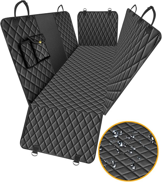 Waterproof Dog Car Seat Cover for Back Seat: Suitable for Small and Large Dogs