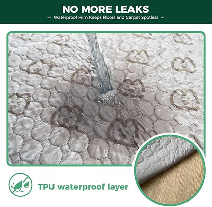 FXW Washable Pee Pads for Dogs 41" x 27", Specifically 42inch Cages,