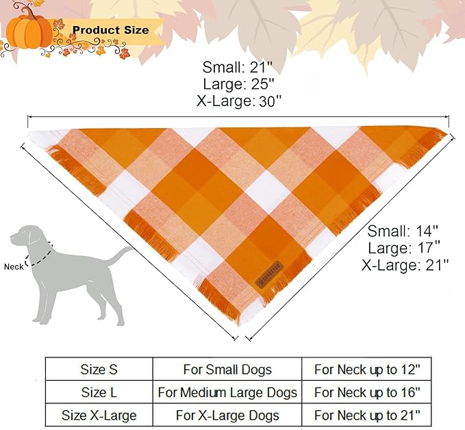 ADOGGYGO Fall Dog Bandanas