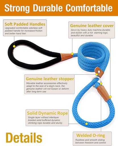lynxking 5 FT Dog Leash Slip Lead 2
