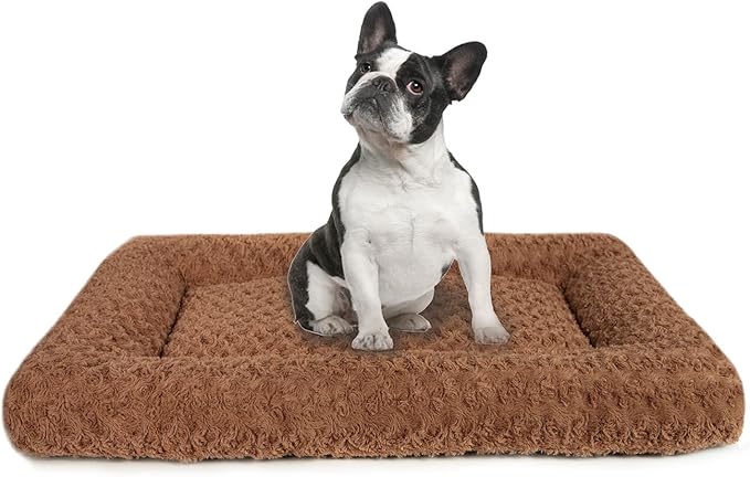 Dog Beds Crate Pad for Medium (29"x21"Brown)